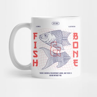 Fish & Bone design Mug